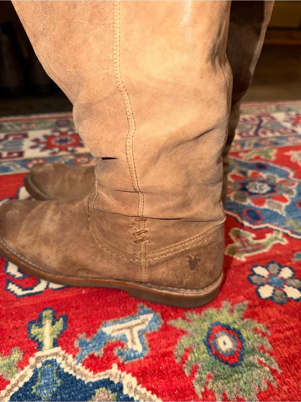 Frye tall suede